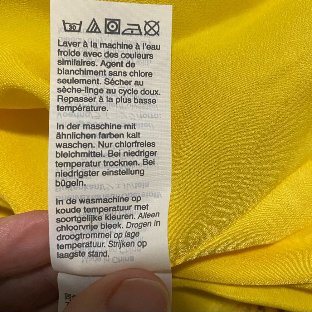 J. Crew Sunny Yellow Eyelet Crochet Lace Tiered Midi Dress Sundress Size 16 - Picture 10 of 15